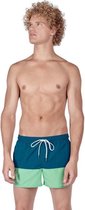 Heren zwembroek blauw groen | Beach shorts | S