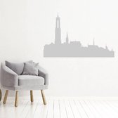 Muursticker Utrecht -  Lichtgrijs -  160 x 103 cm  -  woonkamer  steden  alle - Muursticker4Sale