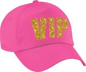 VIP pet  / cap roze met goud bedrukking voor dames en heren -  Very Important Person cap