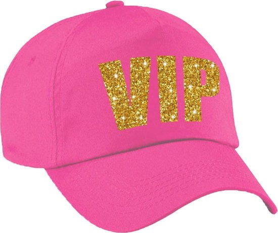 Casquette / bonnet VIP rose avec imprimé or pour femme et homme - Casquette  Very... | bol.com