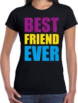 Best friend ever / Beste vriend ooit fun t-shirt zwart dames M