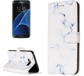 Voor Galaxy S8 + / G955 Wit marmeren patroon Horizontale flip lederen beschermhoes met houder en kaartsleuven en portemonnee