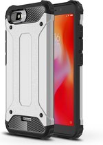 Magic Armor TPU + PC Combinatie Case voor Xiaomi Redmi 6A (zilver)