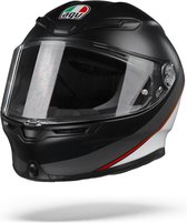 Agv K6 Max Vision Minimal Pure Matt Black White Red  Integraalhelm - Motorhelm - Maat XXL