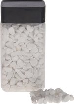 Decoratie/hobby stenen wit 600 gram - Home deco woonaccessoires - Knutsel materialen