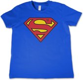 Superman logo t-shirt voor jongens/meisjes - Film/serie merchandise voor kinderen 140 (L 9/11)
