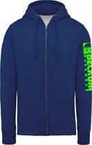 Beckum Workwear EBTR07 Hooded zip sweater met logo Ocean Blue S