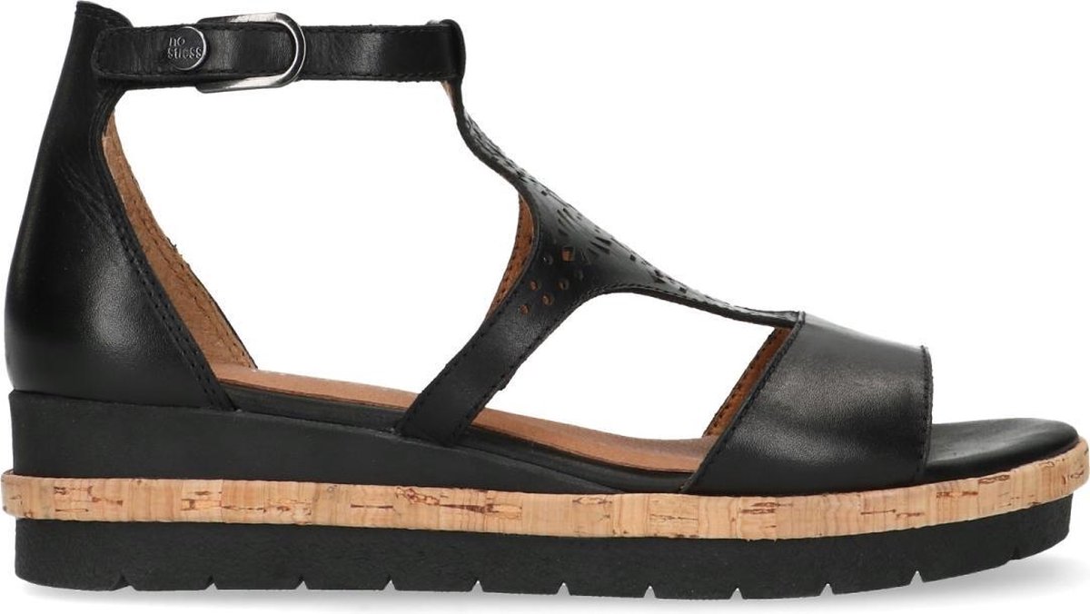 No Stress Dames Sandalen met sleehak Zwart Maat 42 bol