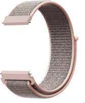 Bracelet Nylon 20mm Rose Clair / Sable adapté pour Samsung Galaxy Watch Active/ Active 2