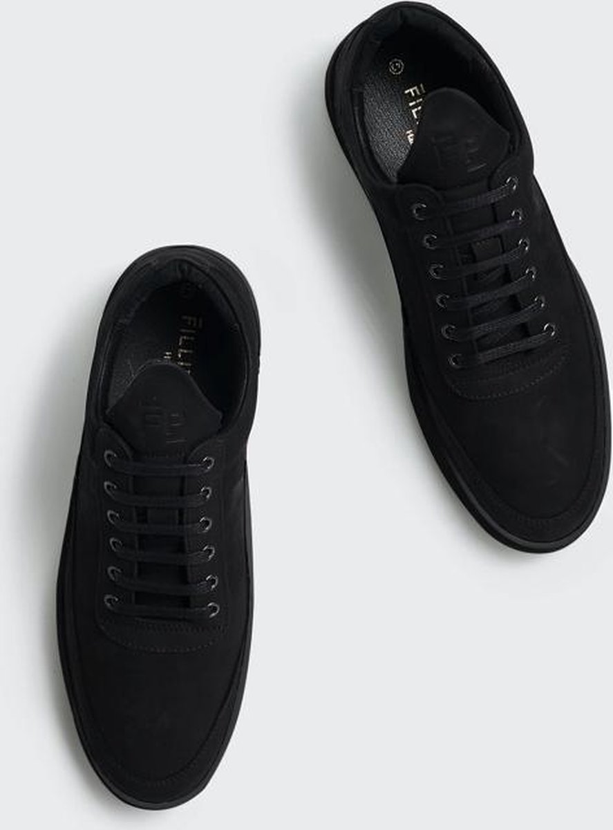 Filling Pieces Low Top Plain Nubuck All Black - Heren Sneakers - Maat 42 |  bol.com