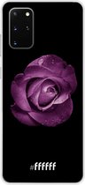Samsung Galaxy S20+ Hoesje Transparant TPU Case - Purple Rose #ffffff