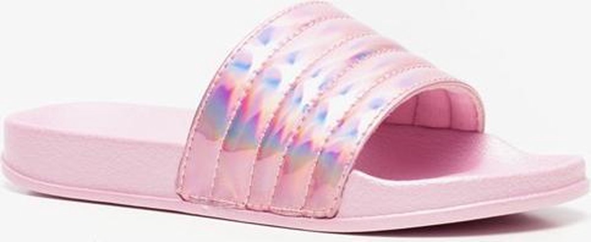 Scapino Roze kinder badslippers metallic Roze - Schoenen.nl