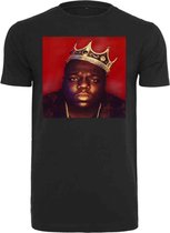 Urban Classics Heren Tshirt -M- Notorious Big Crown Zwart