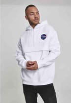 Urban Classics NASA Hoodie/trui -XS- NASA Chest Embroidery Pull Over Wit