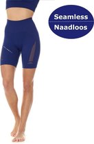 Brubeck Sport Short Seamless GYM - Dames Sportbroek Kort Naadloos - Functioneel Elegant en Stijlvol - Donkerblauw S