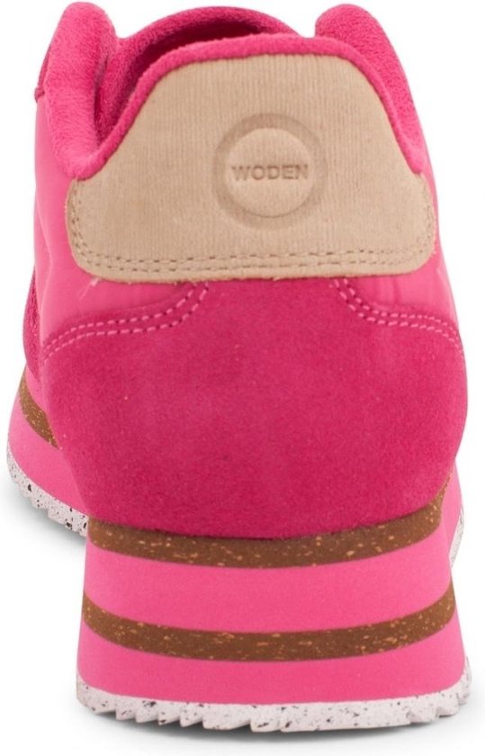 Roze Suède-Look Plateau Sneakers met Glitter - Uwantisell.nl