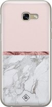 Samsung A5 2017 hoesje siliconen - Rose all day | Samsung Galaxy A5 2017 case | Roze | TPU backcover transparant