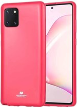 GOOSPERY JELLY Full Coverage Soft Case voor Galaxy Note 10 Lite (Rose Red)