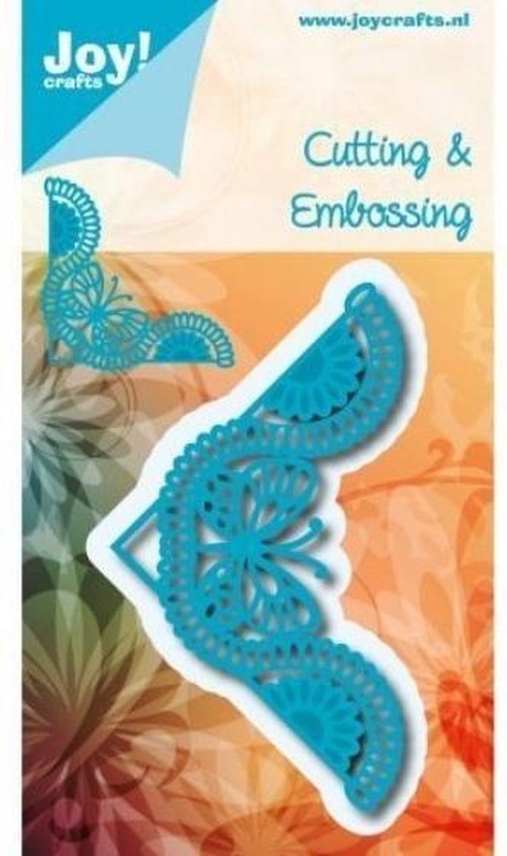 Joy!Crafts Stencil - Snij- embosstencil - Hoek vlinder