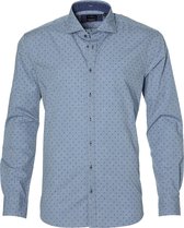 Jac Hensen Overhemd - Modern Fit - Blauw - 4XL Grote Maten