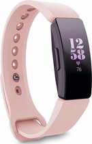 Siliconen Smartwatch bandje - Geschikt voor  Fitbit Inspire  silicone band - roze - Maat: L - Horlogeband / Polsband / Armband