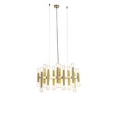 QAZQA facil - Art Deco Hanglamp eettafel - 24 lichts - L 700 mm - Goud/messing -  Woonkamer | Slaapkamer