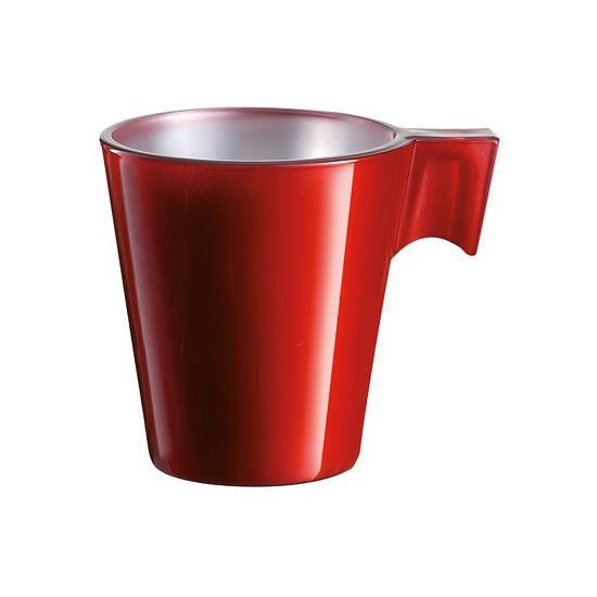 10x stuks espresso kopjes rood - Rode metallic koffiekopjes van 80 ml |  bol.com