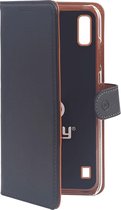 Celly - Galaxy A10s - Wally Bookcase Black - Openklap Hoesje Samsung Galaxy A10s - Samsung Case Black