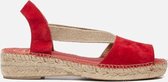 Toni Pons Ella Dames Espadrilles - Red - Maat 39