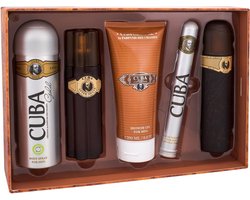 Cuba - Cuba Must Have Gold Gift Set 100 ml, 35 ml , After Shave 100 ml shower gel 200 ml and 200 ml deospray - 100ML
