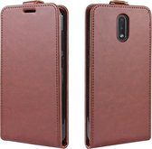 Nokia 2.3 hoesje - Flipcase - Bruin - GSM Hoesje - Telefoonhoesje Geschikt Voor Nokia 2.3