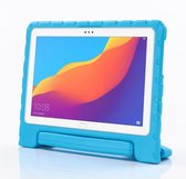 Kinder Tablethoes met Handvat Blauw Geschikt voor Huawei MediaPad T5 - Tablethoes Kindvriendelijk - Beschermhoes voor Kinderen - Shockproof - met Standaard - Tegen Vallen