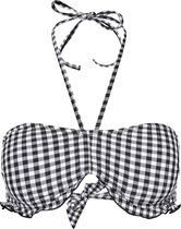Skiny bikinitop plaid sun Wit-38 (75)