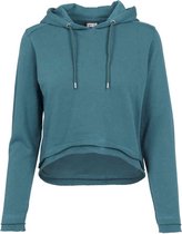 Urban Classics Hoodie/trui -XL- Cropped Terry Turquoise