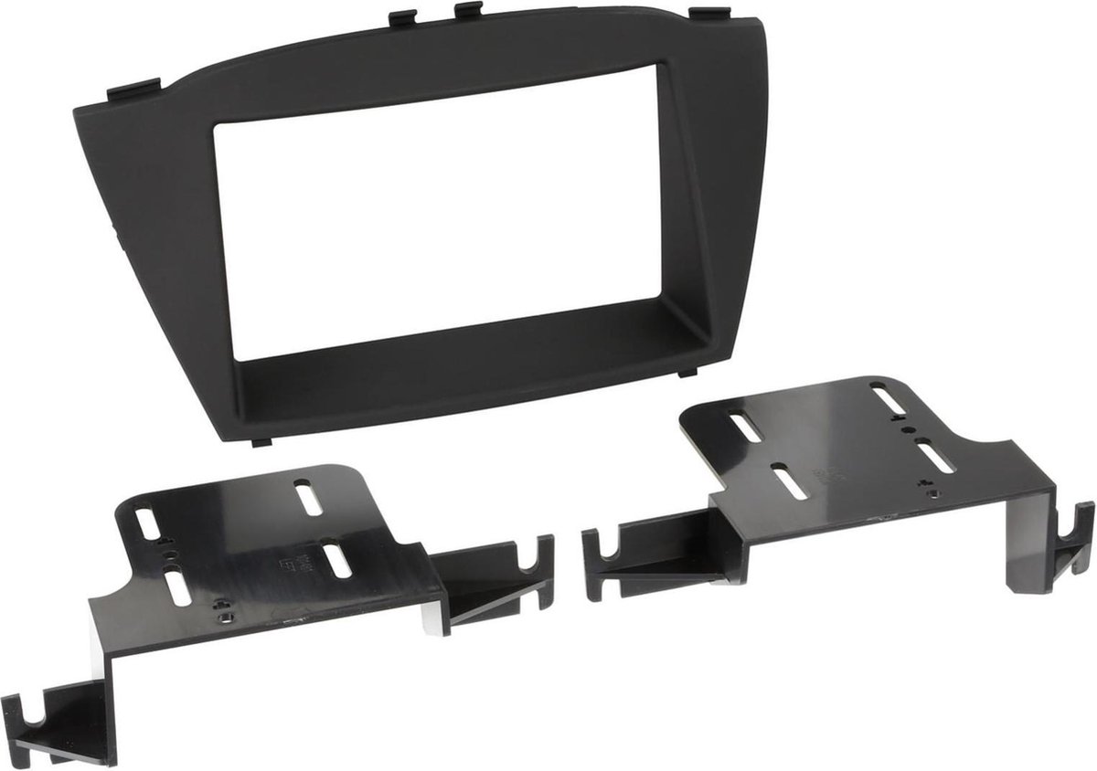 2-DIN Paneel geschikt voor Hyundai ix35 2013-2015 Kleur: Zwart (METRA)