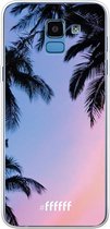 Samsung Galaxy J6 (2018) Hoesje Transparant TPU Case - Sunset Palms #ffffff