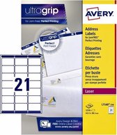 Avery Address Label - Laser 250 Sheets 63.5 x 38.1