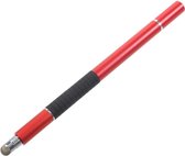 Universele Stylus Pen Met 3 Verschillende Tips - Disc Tip Soft Tip en Balpen Tip - Geschikt voor Telefoon Tablet en iPad - Rood