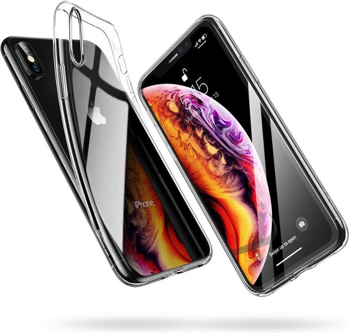 Silicone Hoesje Geschikt voor: iPhone XS Max - Soft Silicone - Transparant