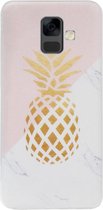 ADEL Siliconen Back Cover Softcase Hoesje voor Samsung Galaxy A6 (2018) - Ananas Goud