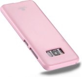 GOOSPERY JELLY CASE voor Galaxy S8 TPU Glitterpoeder Valbestendig beschermhoes (roze)