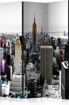 Kamerscherm - Scheidingswand - Vouwscherm - Iridescent skyscrapers  [Room Dividers] 135x172 - Artgeist Vouwscherm