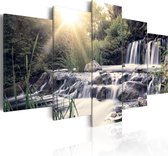 Schilderijen Op Canvas - Schilderij - Waterfall of Dreams 200x100 - Artgeist Schilderij