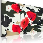Schilderijen Op Canvas - Schilderij - Camouflagekleur 90x60 - Artgeist Schilderij