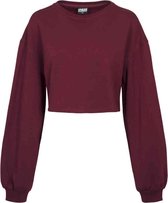 Urban Classics Sweater/trui -XL- Oversize Short Bordeaux rood