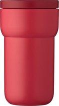 Mepal Reisbeker Ellipse 275 ml - houdt je drankje 30 minuten warm - Nordic red - koffiebeker to go - lekdicht - travel mug