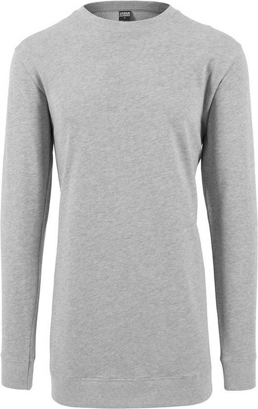 Urban Classics Sweater/trui -S- Long Light Fleece Grijs