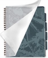Verhaak Projectboek Textuurpatroon A4 Papier Blauw/grijs