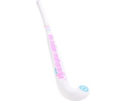 The Indian Maharadja Khanjar JR (compo)-31 inch Hockeystick Kids - wit-fel roze-fel blauw