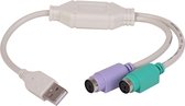 Bandridge - USB - PS/2 Adapter - Grijs